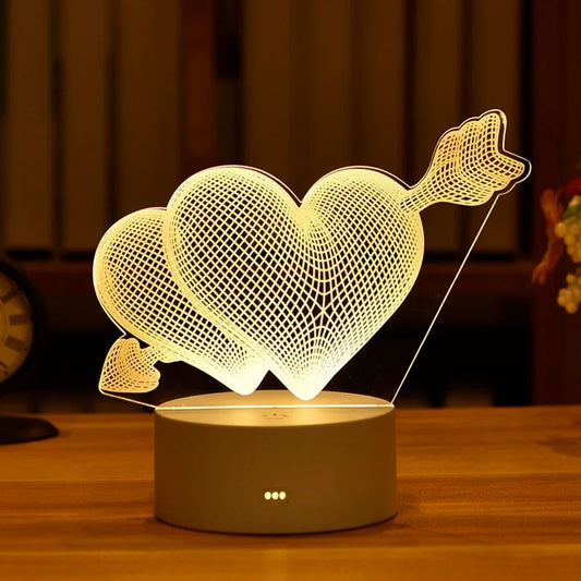 Acrylic 3D Led Lamp for Home/Gift